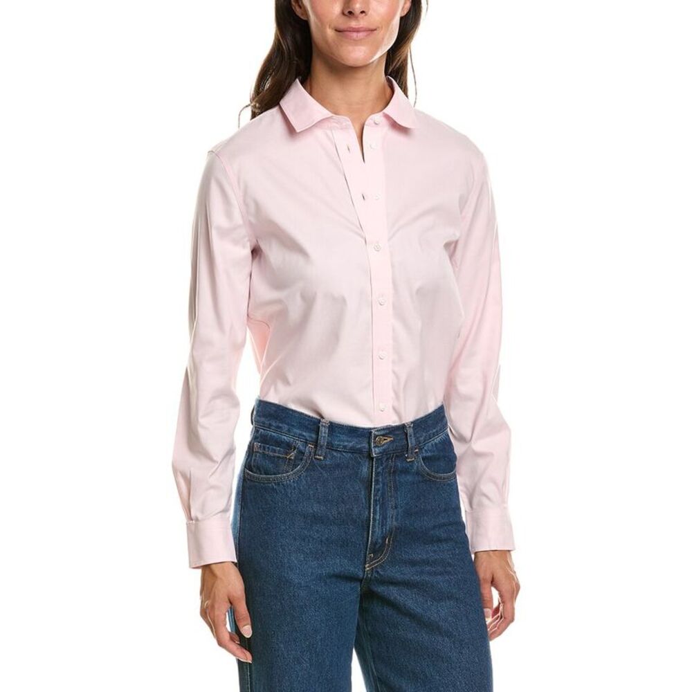 Brooks Brothers Womens  Classic Essential Blouse, Pink